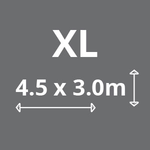 XL (4.5x3.0m)